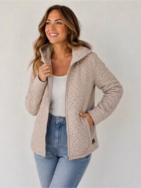 Calvin Klein Cream Teddy Jacket L